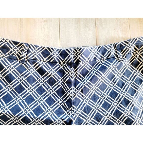 Lands' End 20W Blue White Shorts‎ Women's Beach Preppy Pockets Stretch - Picture 3 of 6